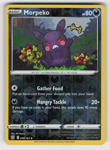 Reverse holo morpeko 098 163 - reverse, 098/163