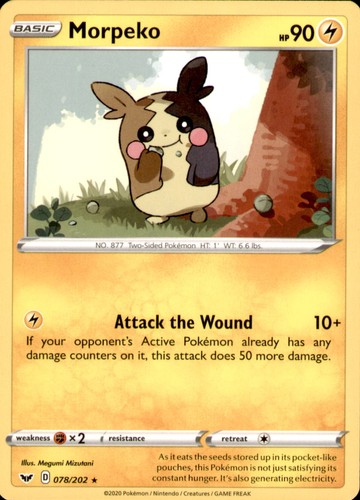 Morpeko rare swsh01 sword - rare, &