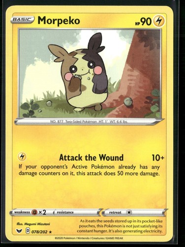 Morpeko rare swsh01 sword - morpeko,