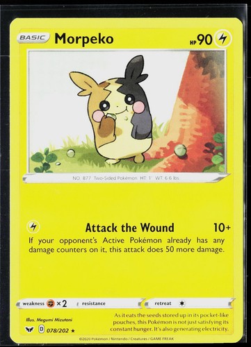 Morpeko rare swsh01 sword - morpeko,