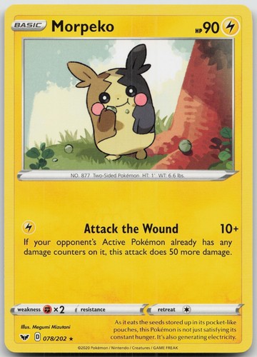 Morpeko rare swsh01 - rare, swsh01: