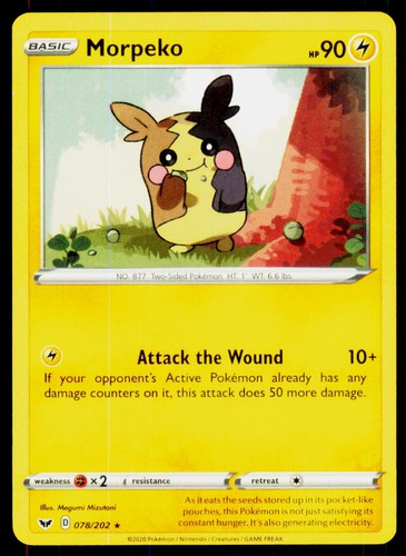 Morpeko rare swsh01 sword - morpeko, &