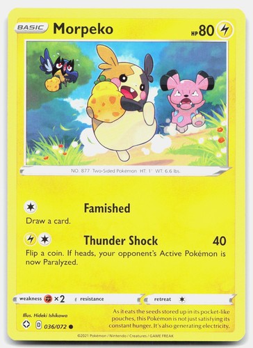 Pokemon morpeko shining - morpeko, 36/72