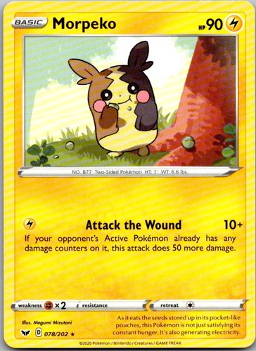 Morpeko rare swsh01 sword - morpeko, swsh01: