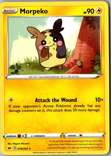 Morpeko 078 202 rare sword - morpeko, 078/202