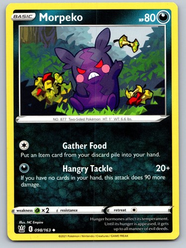 Morpeko 098 163 swsh05 battle - morpeko, 098/163