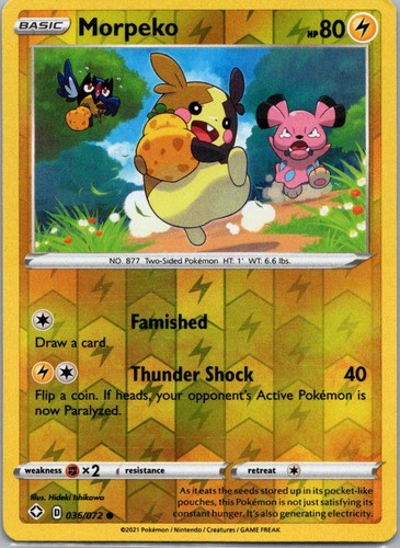 Pokemon tcg morpeko 72 - tcg, 36/72