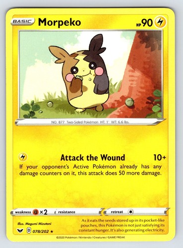 Morpeko rare swsh01 - morpeko, &